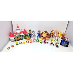 Nintendo 2023 The Super Mario Bros Movie Action Figures Lot 20+ Cat Peach Yoshi